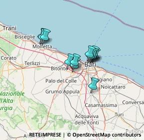 Mappa Via delle Ginestre, 70026 Modugno BA, Italia (9.81769)