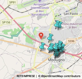 Mappa Via delle Ginestre, 70026 Modugno BA, Italia (1.9525)