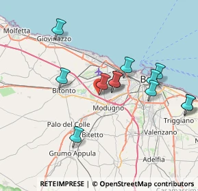 Mappa Via delle Ginestre, 70026 Modugno BA, Italia (7.83417)