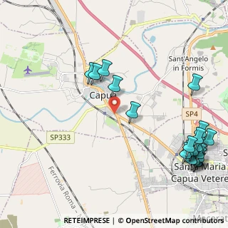 Mappa Via Umberto d'Aquino, 81043 Capua CE, Italia (3.069)