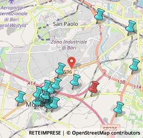 Mappa SS96 119+700, 70026 Modugno BA, Italia (2.682)