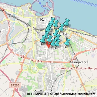 Mappa Viale John Fitzgerald Kennedy, 70124 Bari BA, Italia (1.208)