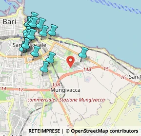 Mappa Via la Pira Giorgio, 70126 Bari BA, Italia (2.671)
