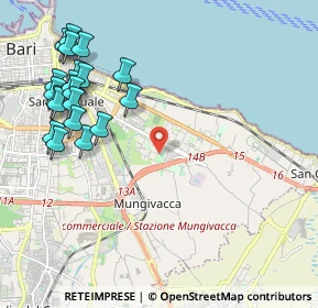 Mappa Via la Pira Giorgio, 70126 Bari BA, Italia (2.6975)