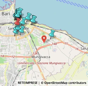 Mappa Via la Pira Giorgio, 70126 Bari BA, Italia (2.9165)