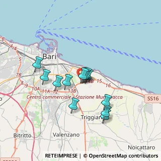Mappa Via la Pira Giorgio, 70126 Bari BA, Italia (3.01083)
