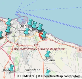 Mappa Via la Pira Giorgio, 70126 Bari BA, Italia (5.04)