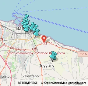 Mappa Via Suglia Tenente Cesare, 70126 Bari BA, Italia (3.84583)