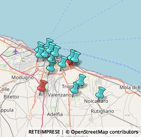 Mappa Via Suglia Tenente Cesare, 70126 Bari BA, Italia (5.46563)