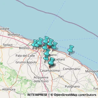 Mappa Via Suglia Tenente Cesare, 70126 Bari BA, Italia (8.58929)