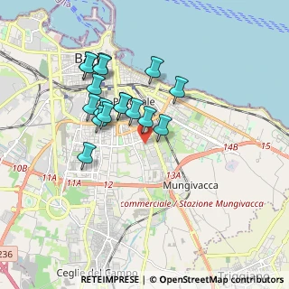 Mappa Via Filippo Turati, 70125 Bari BA, Italia (1.68647)