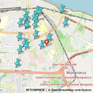Mappa Via Filippo Turati, 70125 Bari BA, Italia (1.2865)