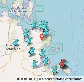 Mappa Località Li Liccioli, 07021 Arzachena SS, Italia (9.154)