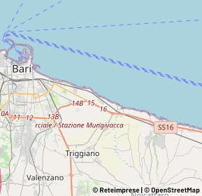 Mappa Strada Sant'Anna, 70126 Bari BA, Italia (5.51118)