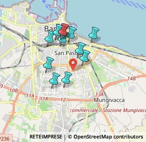 Mappa Via Stefano Jacini, 70100 Bari BA, Italia (1.56692)