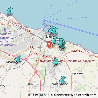 Mappa Via Pio Xii, 70100 Bari, Italia (3.75545)