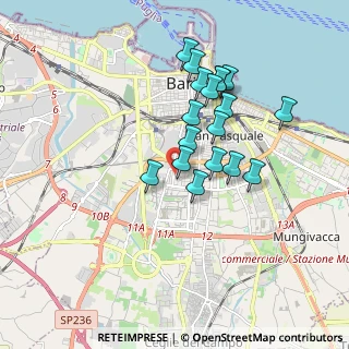 Mappa Via Pio Xii, 70100 Bari, Italia (1.65)