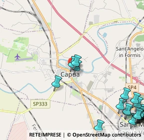 Mappa Via Landolfo Capodiferro, 81043 Capua CE, Italia (3.705)