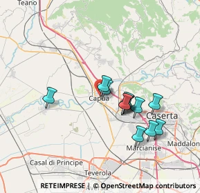 Mappa Via Landolfo Capodiferro, 81043 Capua CE, Italia (6.545)