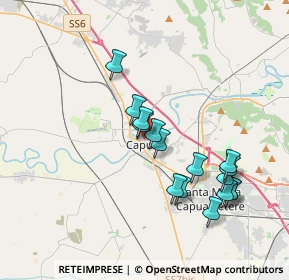 Mappa Via Landolfo Capodiferro, 81043 Capua CE, Italia (3.755)