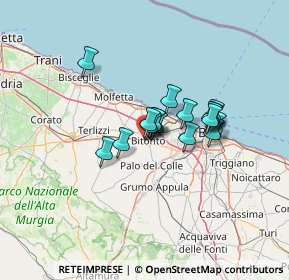 Mappa Via Ammiraglio Vacca, 70032 Bitonto BA, Italia (9.27588)