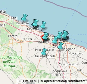 Mappa Via Repubblica Italiana, 70032 Bitonto BA, Italia (11.6125)