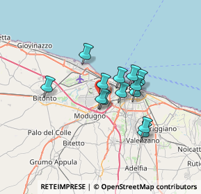 Mappa Viale Donato De Leonardis, 70026 Modugno BA, Italia (5.24923)