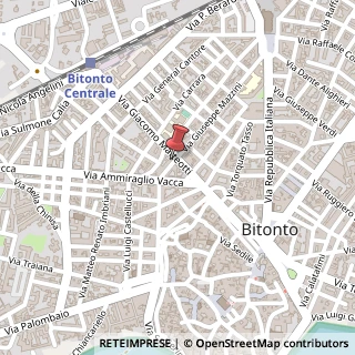 Mappa Via Giuseppe Mazzini, 26, 70032 Bitonto, Bari (Puglia)