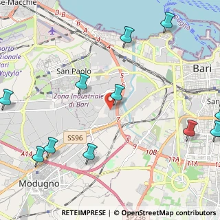 Mappa Viale Amedeo Lovri, 70132 Zona Industriale BA, Italia (3.3375)