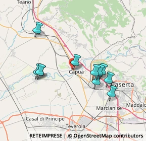 Mappa Via Nevio Gneo, 81043 Capua CE, Italia (7.28545)