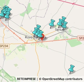 Mappa Viale Orazio Flacco, 70037 Ruvo di Puglia BA, Italia (5.75375)