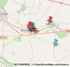 Mappa Viale Orazio Flacco, 70037 Ruvo di Puglia BA, Italia (2.01909)