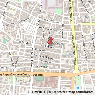 Mappa Via Pasubio, 100, 70124 Bari, Bari (Puglia)