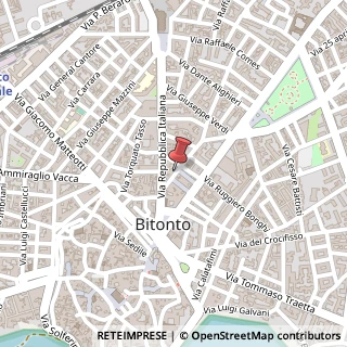 Mappa Via Giuseppe Garibaldi, 20, 70032 Bitonto, Bari (Puglia)