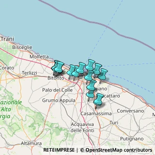 Mappa Viale Prospero Chartroux, 70132 Zona Industriale BA, Italia (9.08235)