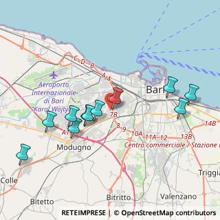 Mappa Viale Prospero Chartroux, 70132 Zona Industriale BA, Italia (4.23364)