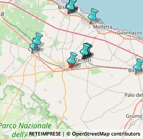 Mappa Km 58.100 Strada Provinciale 231 ex S.S. 98, 70037 Ruvo di Puglia BA, Italia (8.28571)