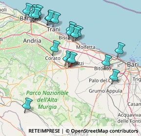 Mappa Km 58.100 Strada Provinciale 231 ex S.S. 98, 70037 Ruvo di Puglia BA, Italia (18.436)