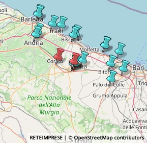Mappa Km 58.100 Strada Provinciale 231 ex S.S. 98, 70037 Ruvo di Puglia BA, Italia (14.5015)