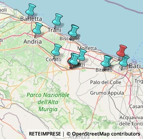 Mappa Km 58.100 Strada Provinciale 231 ex S.S. 98, 70037 Ruvo di Puglia BA, Italia (13.62643)