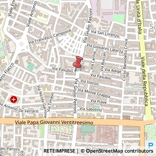 Mappa Via Pasubio, 170, 70124 Bari, Bari (Puglia)
