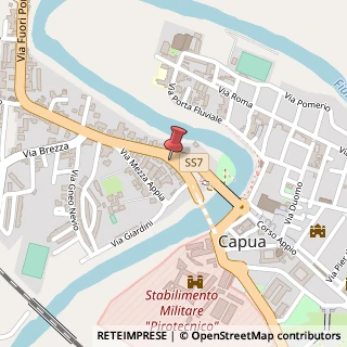 Mappa Via Fuori Porta Roma, 37, 81043 Capua, Caserta (Campania)