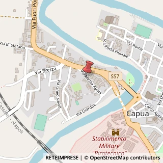 Mappa Via Mezza Appia, 49, 81043 Capua, Caserta (Campania)