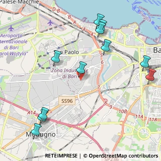 Mappa Bari, 70132 Zona Industriale BA, Italia (2.81)