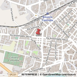 Mappa Via Ammiraglio Vacca, 101C/D, 70032 Bitonto, Bari (Puglia)