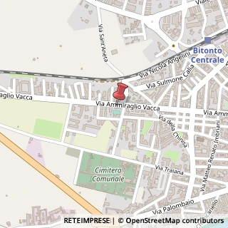 Mappa Via Ammiraglio Vacca, 168D, 70032 Bitonto, Bari (Puglia)