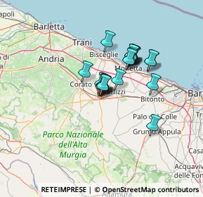 Mappa Via Giuseppe di Vittorio, 70037 Ruvo di Puglia BA, Italia (9.9085)