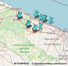 Mappa Via Giuseppe di Vittorio, 70037 Ruvo di Puglia BA, Italia (12.1635)