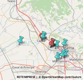 Mappa Via C. Landolfo, 81043 Capua CE, Italia (6.50083)