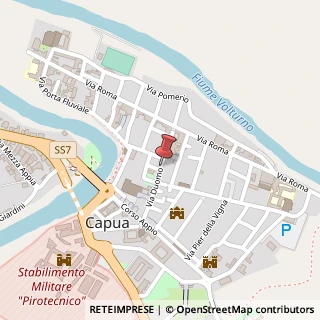 Mappa Via Duomo, 59, 81043 Capua, Caserta (Campania)